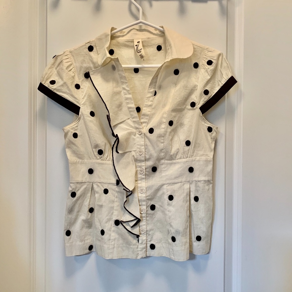 Anthropologie Rhythmic Blouse by Floreat